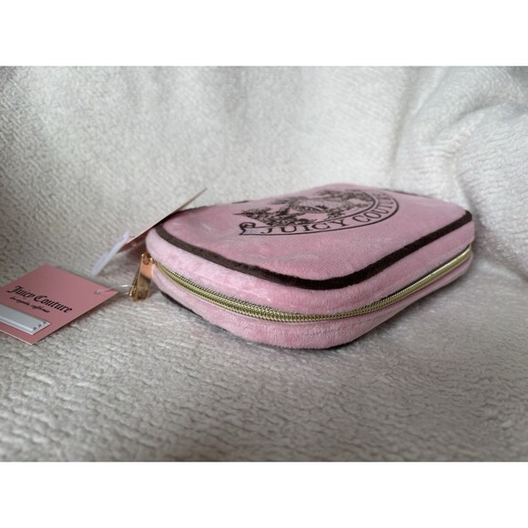 Juicy Couture Velour Travel Jewelry Organizer Storage Case Pink Y2K NWT - Picture 3 of 7